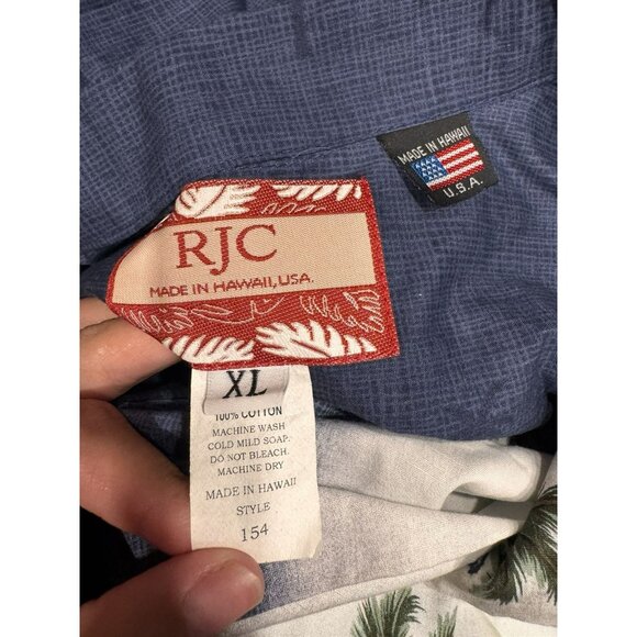 Vintage RJC Hawaiian Button Up Short Sleeve Shirt XL EUC - Picture 4 of 5